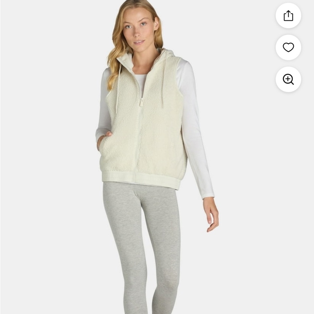 Avia Cream Hooded Vest for Women